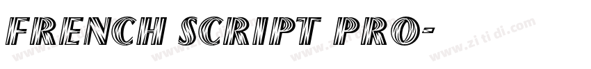 French Script Pro字体转换